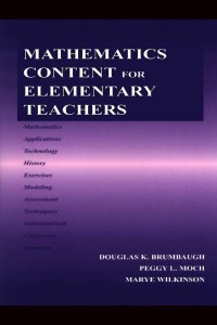 Image of Mathematics content for elementary teachers