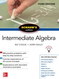 Image of Schaum's Outline of Intermediate Algebra