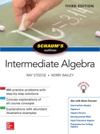 Image of Schaum's Outline of Intermediate Algebra